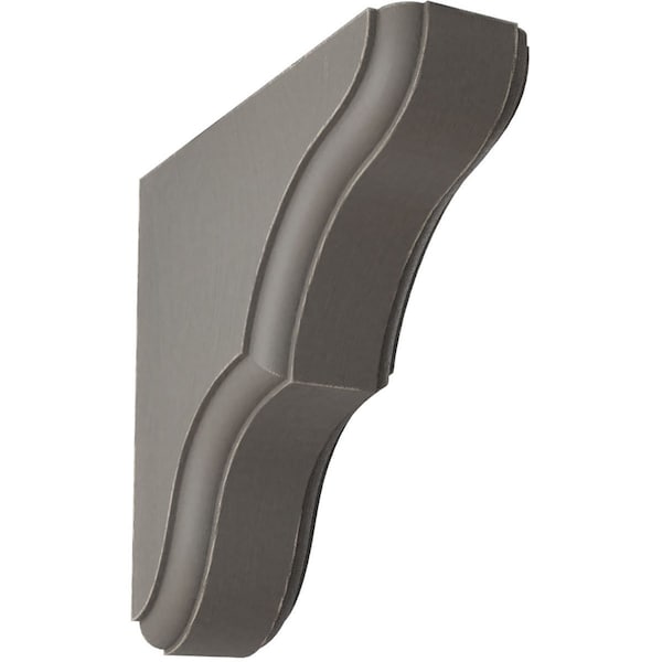 Ekena Millwork 1 3/4"W x 5 1/2"D x 5 1/2"H Stratford Wood Vintage Decor Bracket, Reclaimed Grey BKTWD02X06X06STGY - main